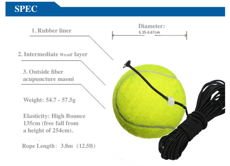 VIV Tennis Balls with String Trainer Rebound Set - Image 4
