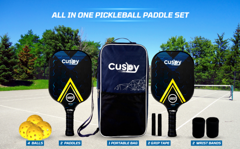 Powerful Fiberglass Pickleball Paddles Combo Set - USAPA Certified - Image 2
