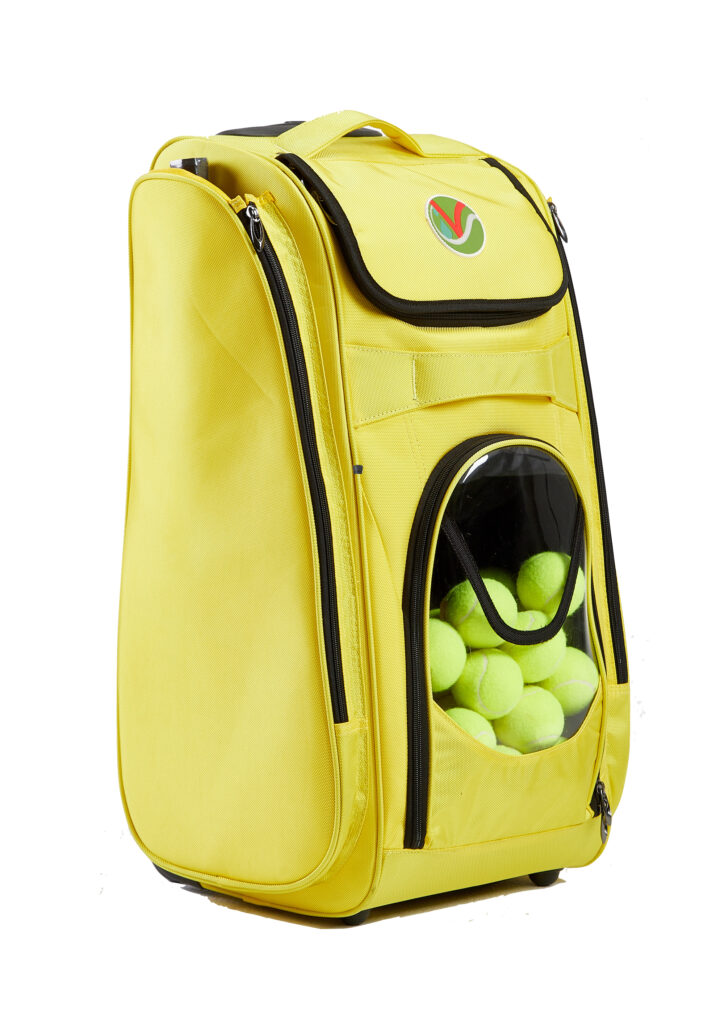 VIV Pickleball Tennis Bag: All-in-One Pickleball Bag, Hopper, and Feeder with Wheels.
