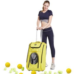 VIV Pickleball Tennis Bag: All-in-One Pickleball Bag, Hopper, and Feeder with Wheels.