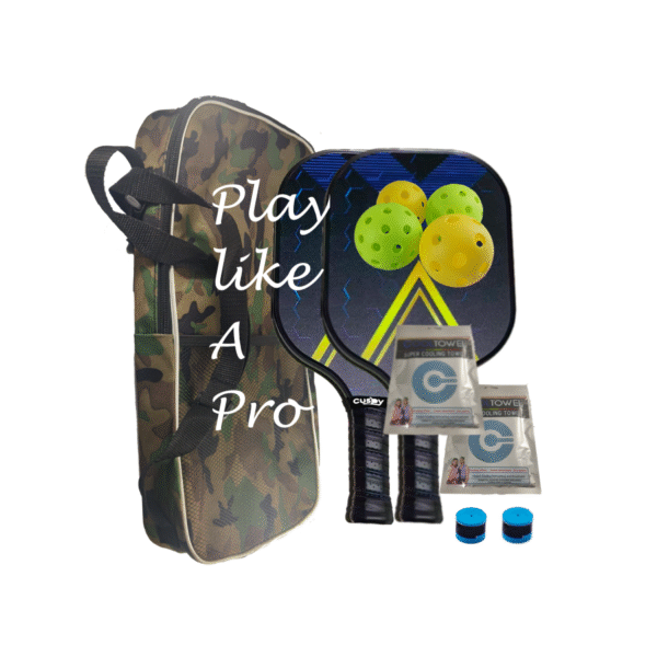 Powerful Fiberglass Pickleball Paddles Combo Set - USAPA Certified