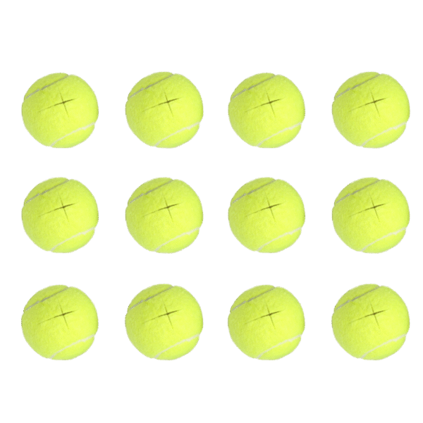 VIV 12 Pack Pre Cut Walker Tennis Ball Glides (Green Yellow)